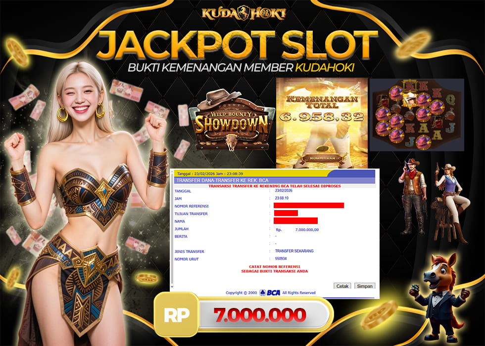 KUDAHOKI JACKPOT SLOT WILD BOUNTY SHOWDOWN RP 7.000.000 ,- LUNAS