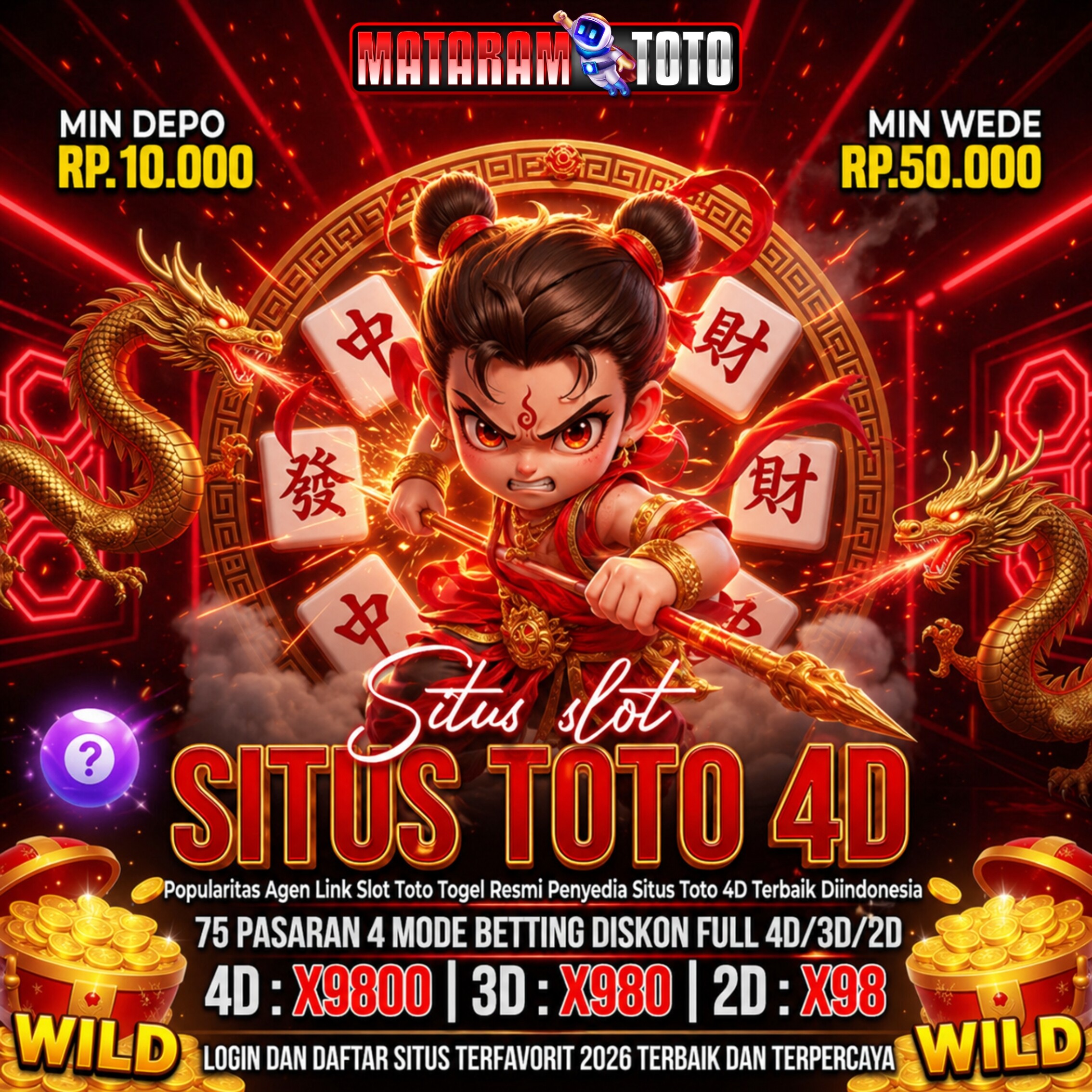 MATARAMTOTO : Situs Slot Toto 4D Pemberi Bonus Maksimal di Indonesia