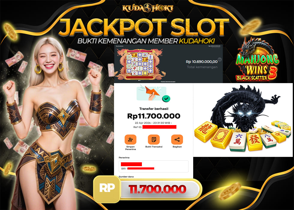 KUDAHOKI JACKPOT SLOT MAHJONG WINS 3 -BLACK SCATTER RP 11.700.000 ,- LUNAS