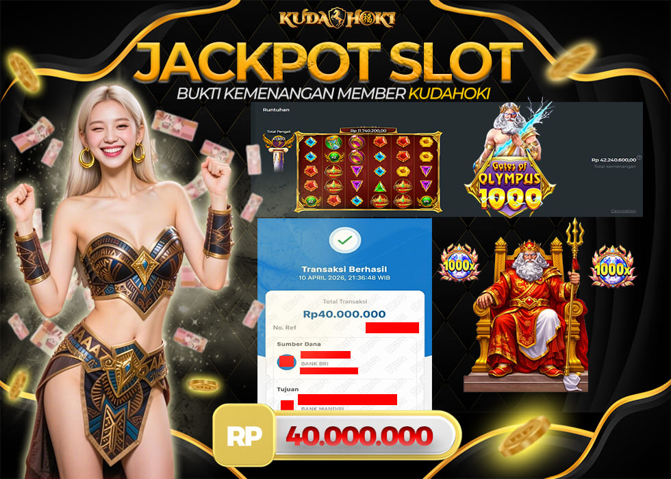 KUDAHOKI JACKPOT SLOT GATES OF OLYMPUS 1000 RP 40.000.000 ,- LUNAS