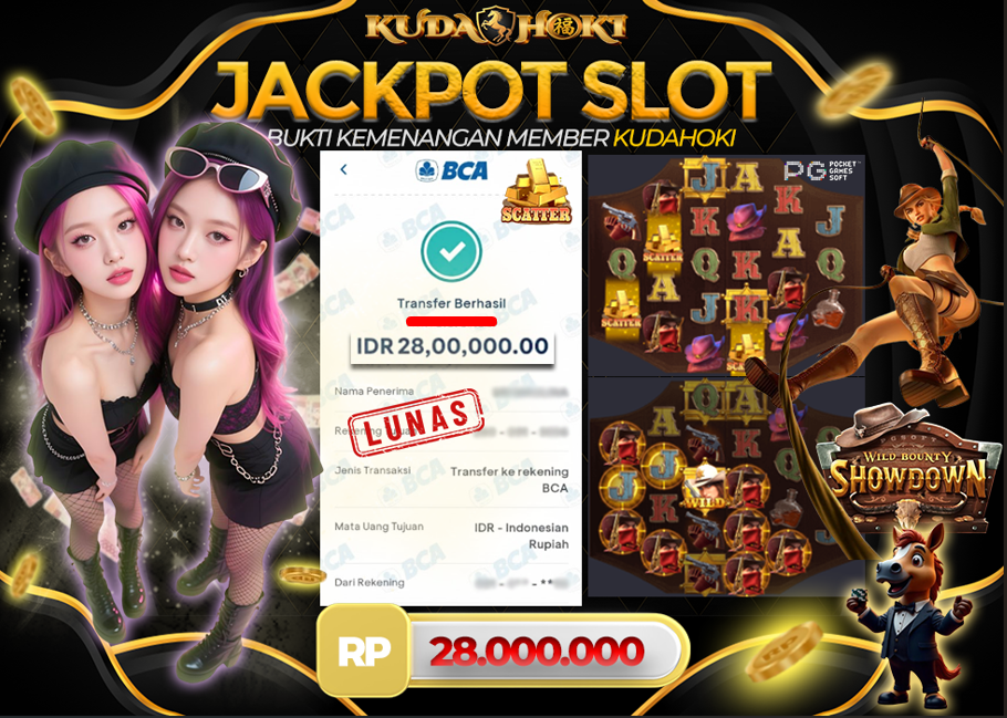 KUDAHOKI JACKPOT SLOT WILD BOUNTY SHOWDOWN RP 28.000.000 ,- LUNAS