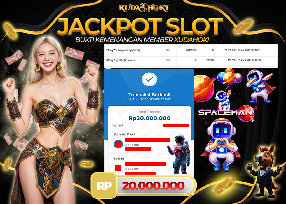 KUDAHOKI JACKPOT SPACEMAN RP 20.000.000 ,- LUNAS
