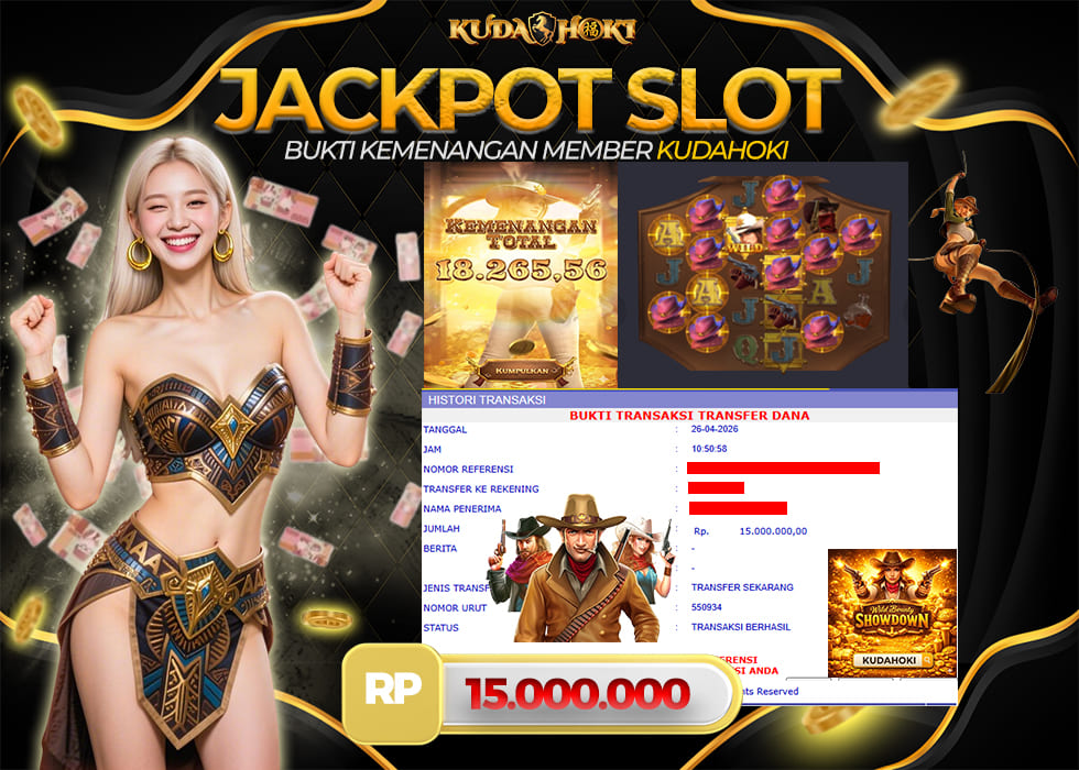 KUDAHOKI JACKPOT SLOT WILD BOUNTY SHOWDOWN RP 15.000.000 ,- LUNAS