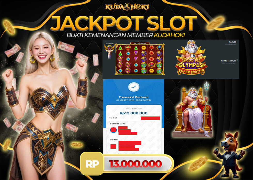 KUDAHOKI JACKPOT SLOT GATES OF OLYMPUS SUPER SCATTER RP 13.000.000 ,- LUNAS