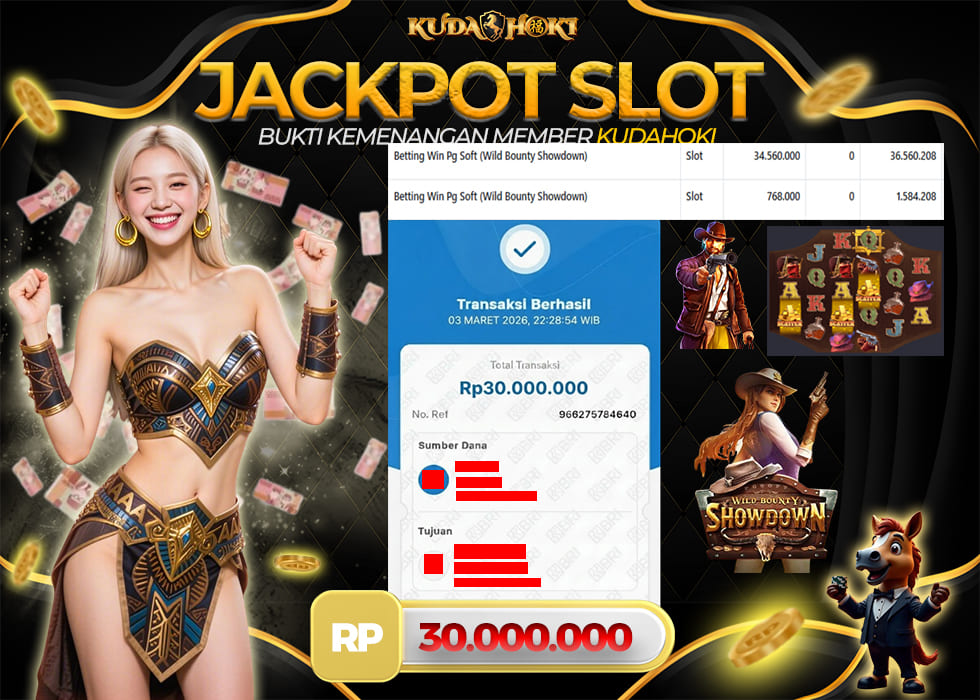 KUDAHOKI JACKPOT SLOT WILD BOUNTY SHOWDOWN RP 30.000.000 ,- LUNAS