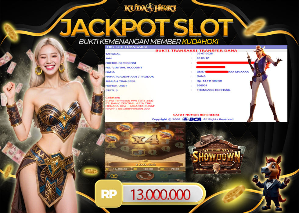 KUDAHOKI JACKPOT SLOT WILD BOUNTY SHOWDWON RP 13.000.000 ,- LUNAS