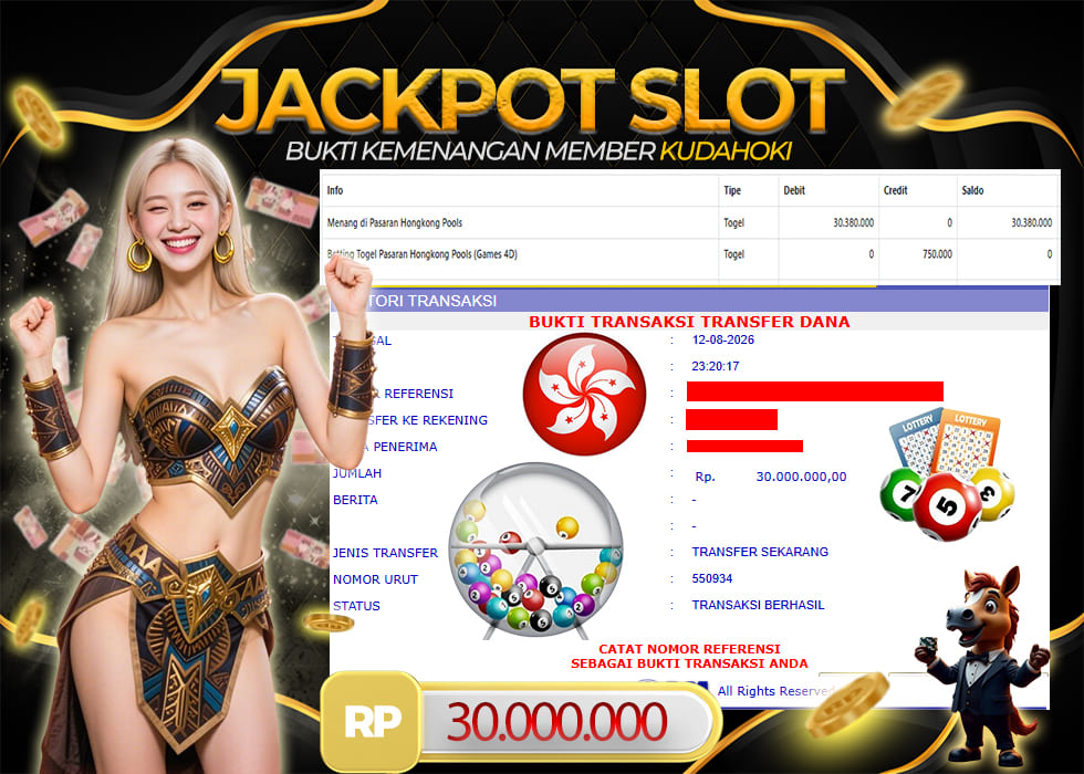 KUDAHOKI JACKPOT TOGEL HONGKONG POOLS RP 30.000.000 ,- LUNAS