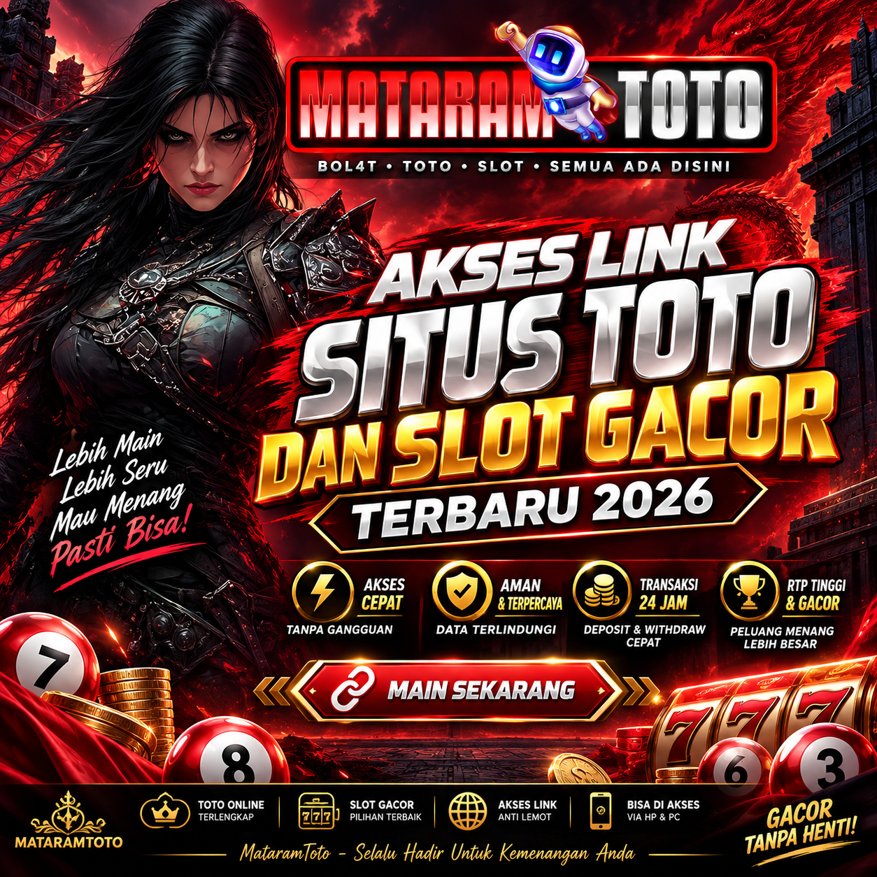 MATARAMTOTO-Akses Link Situs Toto Dan Slot Gacor Terbaru 2026