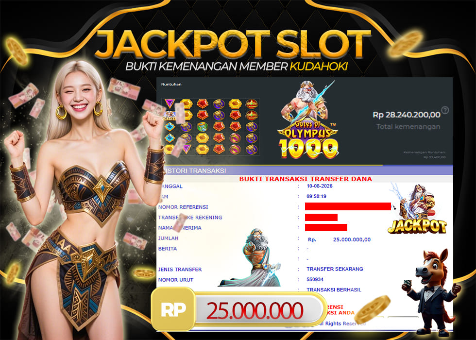 KUDAHOKI JACKPOT SLOT GATES OF OLYMPUS 1000 RP 25.000.000 ,- LUNAS