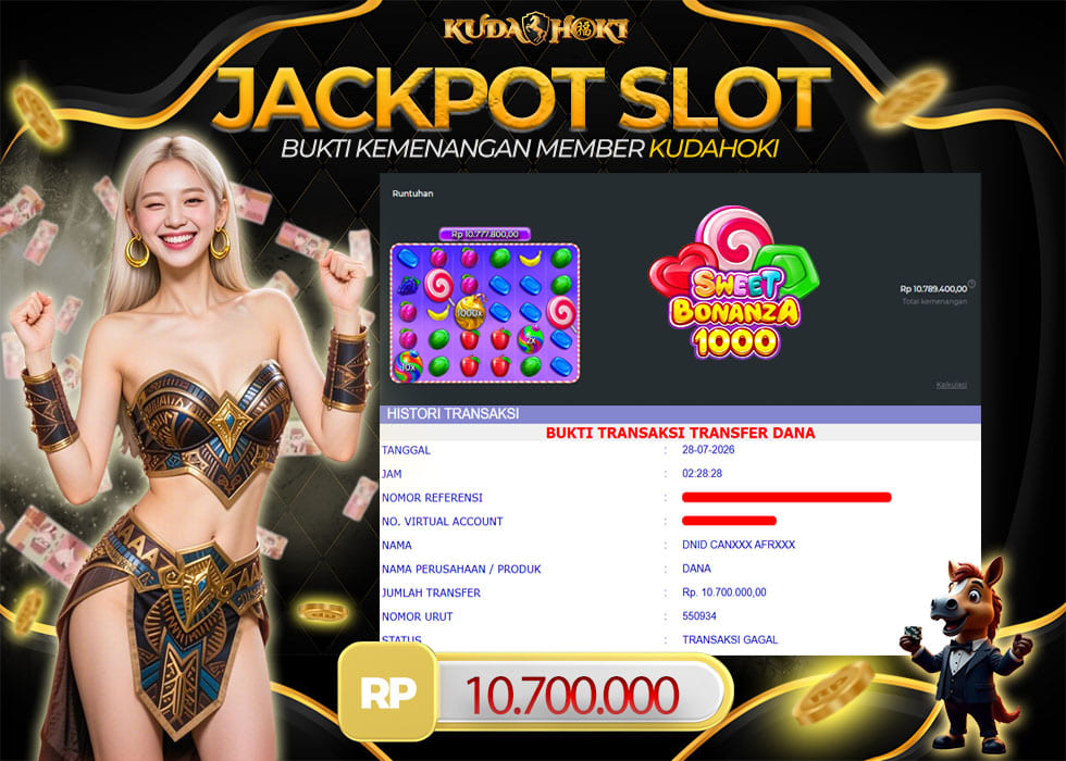 KUDAHOKI JACKPOT SLOT SWEET BONANZA 1000 RP 10.700.000 ,- LUNAS