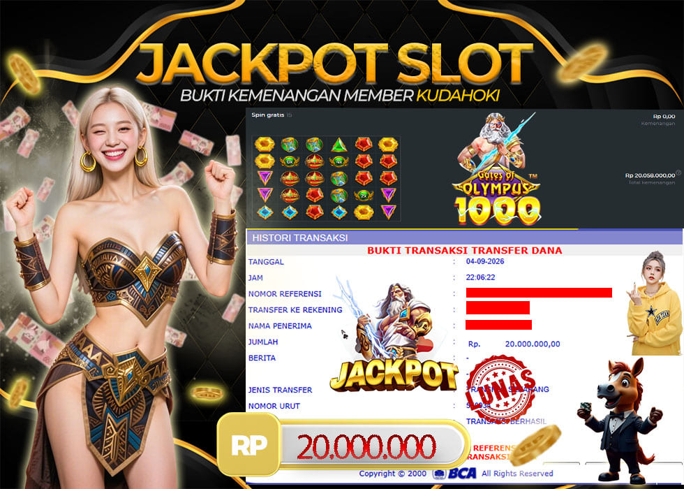 KUDAHOKI JACKPOT SLOT GATES OF OLYMPUS 1000 RP 20.000.000 ,- LUNAS
