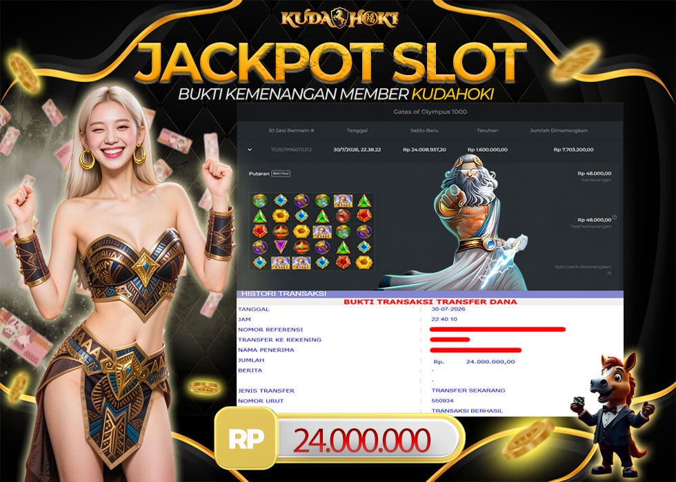 KUDAHOKI JACKPOT SLOT GATES OF OLYMPUS 1000 RP 24.000.000 ,- LUNAS