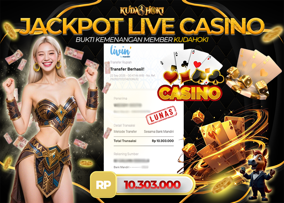 KUDAHOKI JACKPOT PRAGMACIT BACCARAT RP 10.303.000 ,- LUNAS