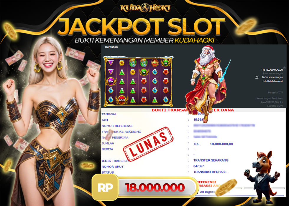 KUDAHOKI JACKPOT GATES OF OLYMPUS X-MAS 1000 RP 18.000.000 ,- LUNAS