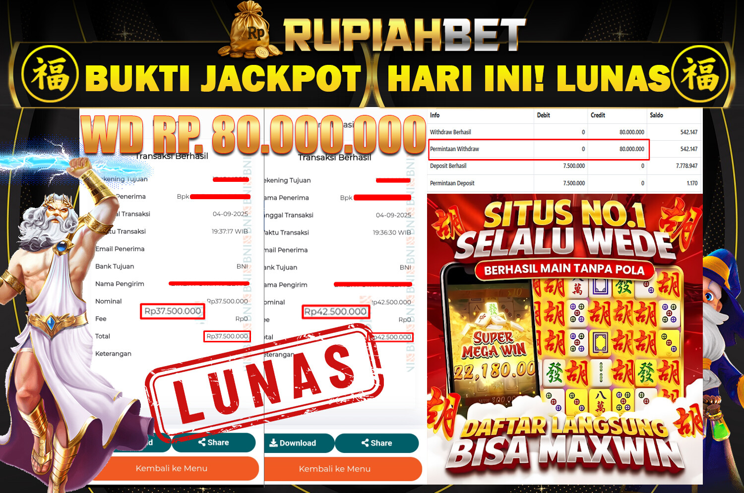 Bukti Jackpot