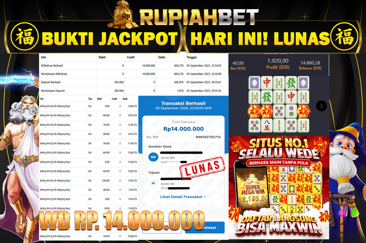 Bukti Jackpot