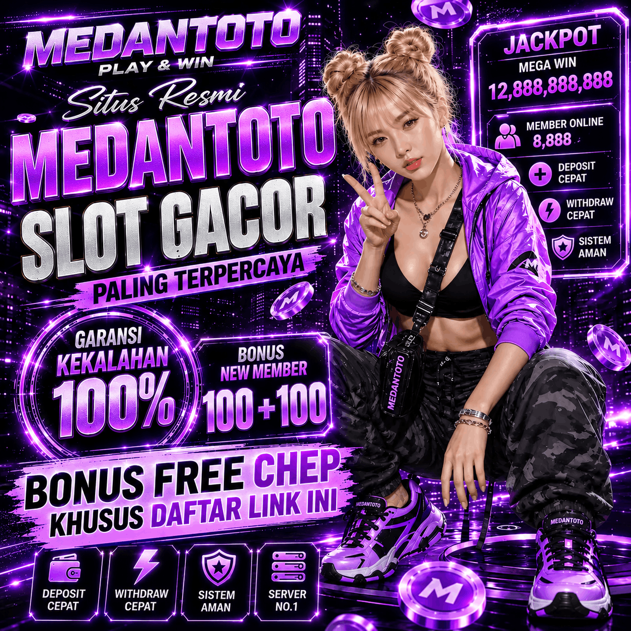MEDANTOTO : Gerbang Agen Togel Online Resmi & Slot 88 dalam Aura Premium