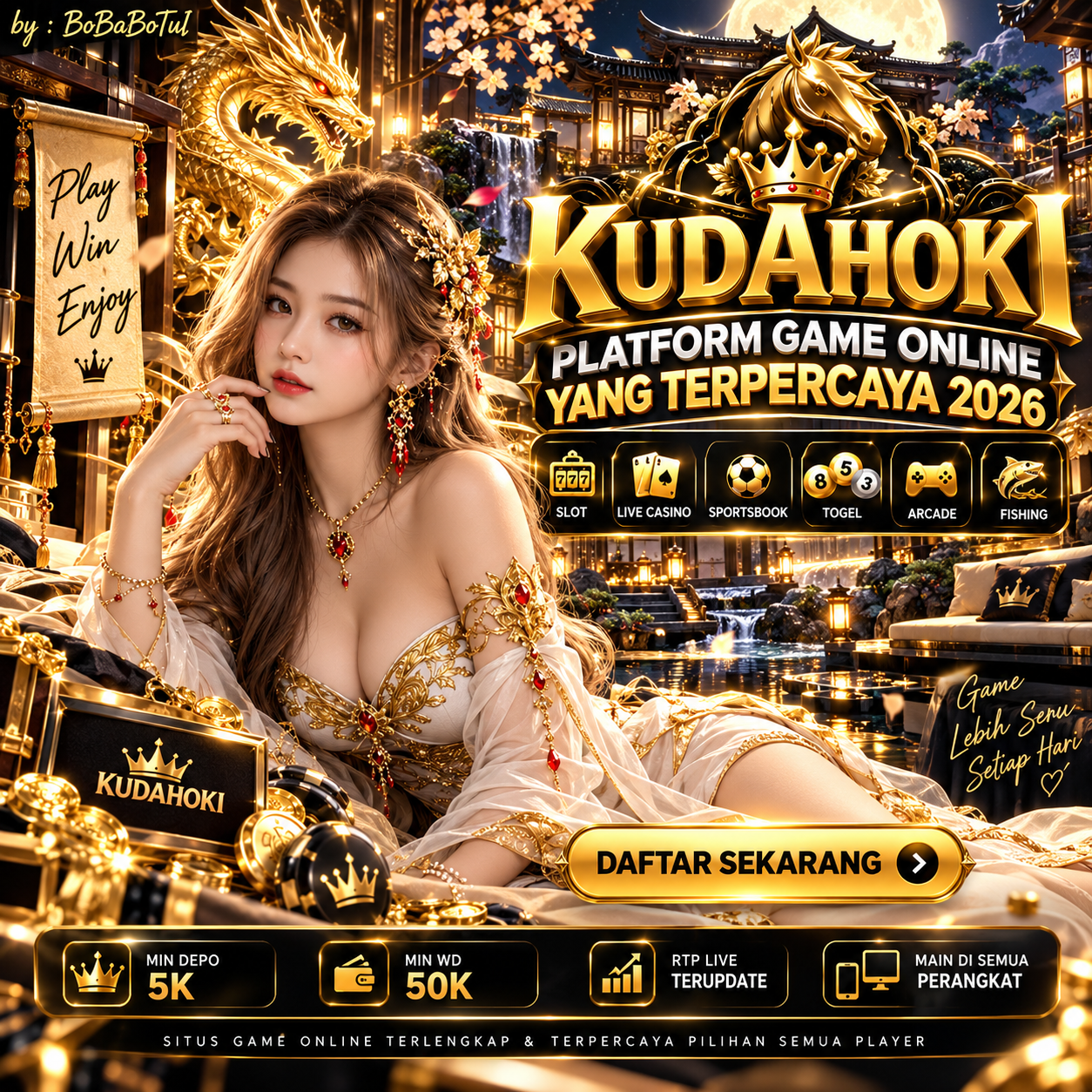 KUDAHOKI Platform Game Online Yang Terpercaya 2026