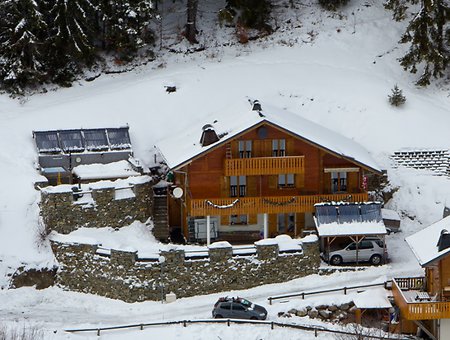 Home. Front view Of Chalet