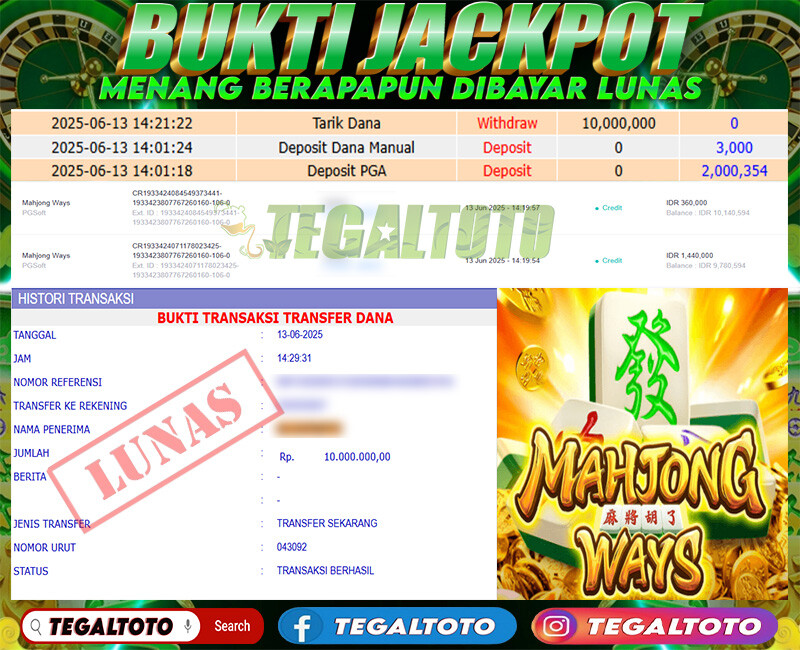 Bukti Jackpot