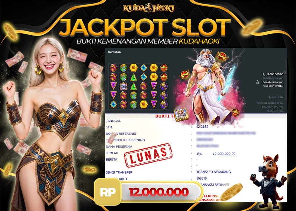 KUDAHOKI JACKPOT SLOT GATES OF OLYMPUS X 1000 RP 12.000.000 ,- LUNAS