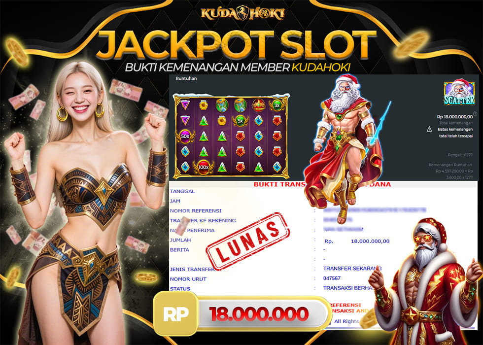 KUDAHOKI JACKPOT GATES OF OLYMPUS X-MAS 1000 RP 18.000.000 ,- LUNAS
