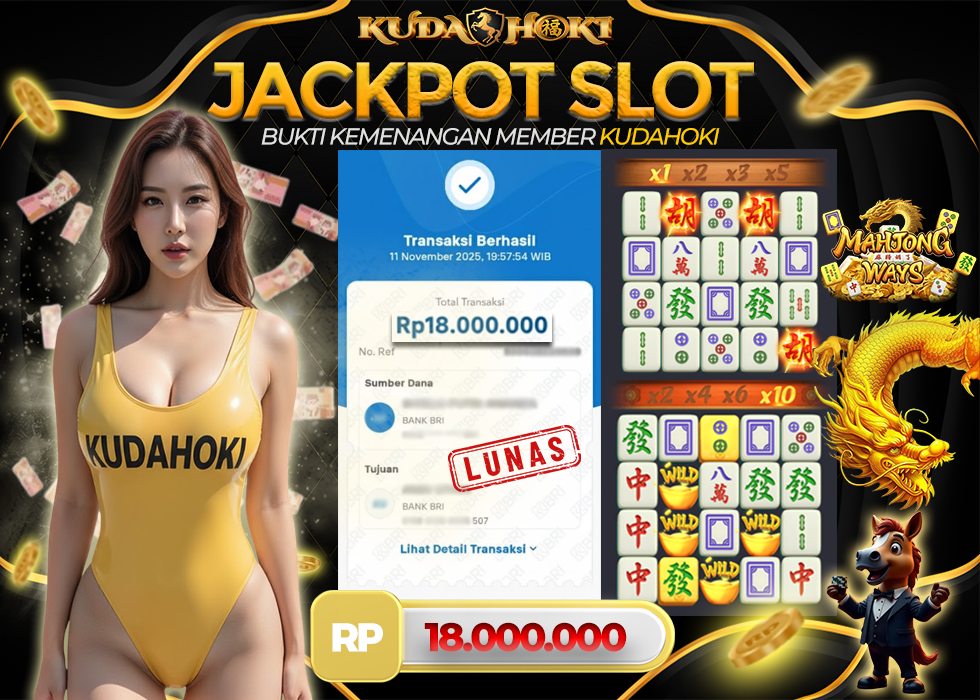 KUDAHOKI JACKPOT SLOT MAHJONG WAYS RP 18.000.000 ,- LUNAS
