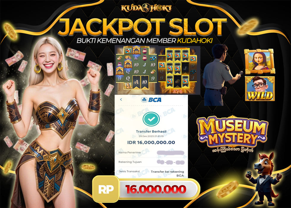 KUDAHOKI JACKPOT SLOT MUSEUM MYSTERY RP 16.000.000 ,- LUNAS