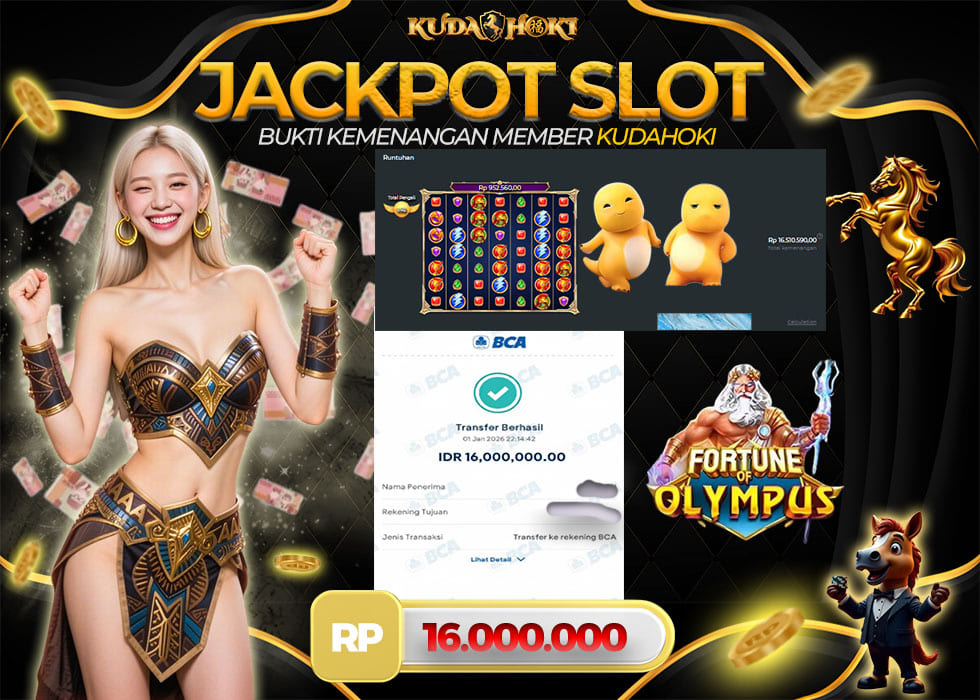 KUDAHOKI JACKPOT SLOT FORTUNE OF OLYMPUS RP 16.000.000 ,- LUNAS