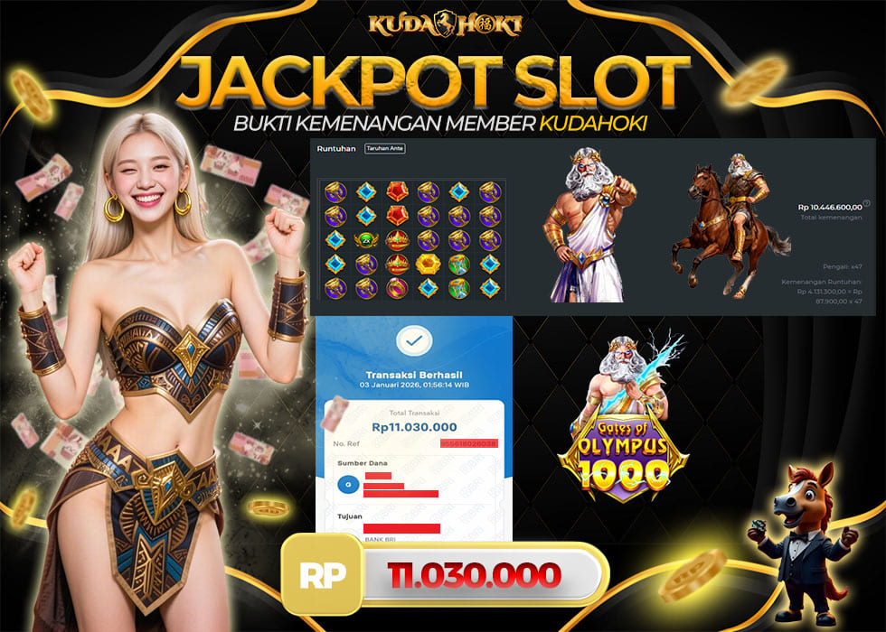 KUDAHOKI JACKPOT SLOTT GATES OF OLIMPUS 1000 RP 11.030.000 ,- LUNAS