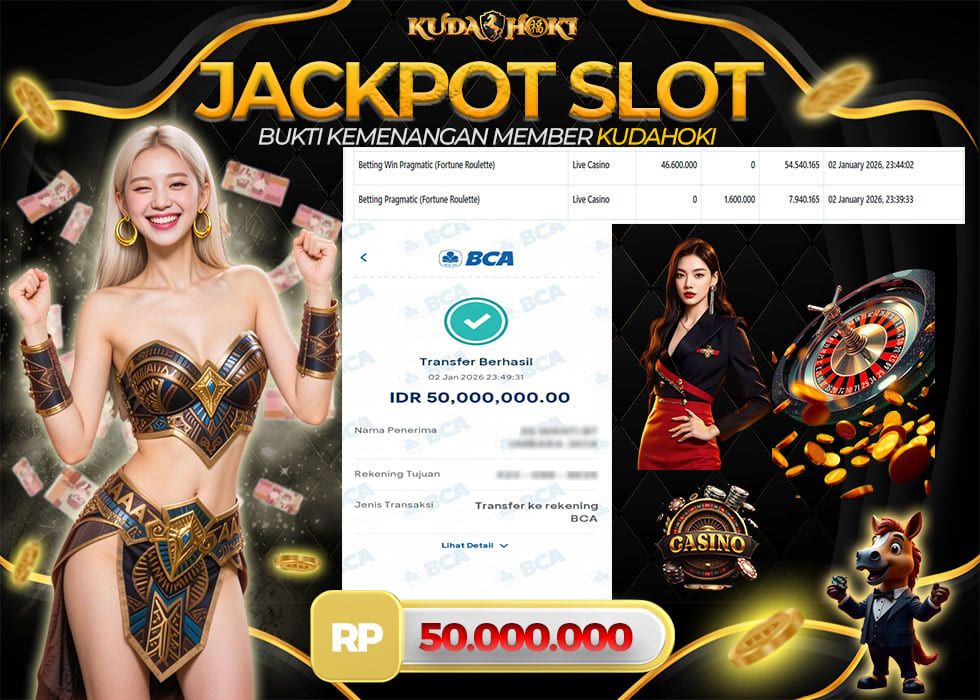 KUDAHOKI JACKPOT LIVE CASINO FORTUNE ROULETTE RP 50.000.000 ,- LUNAS