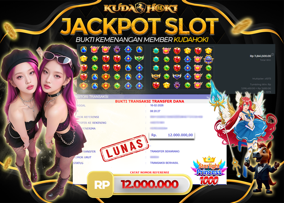 KUDAHOKI JACKPOT SLOT STARLIGHT PRINCESS 1000 RP 12.000.000 ,- LUNAS