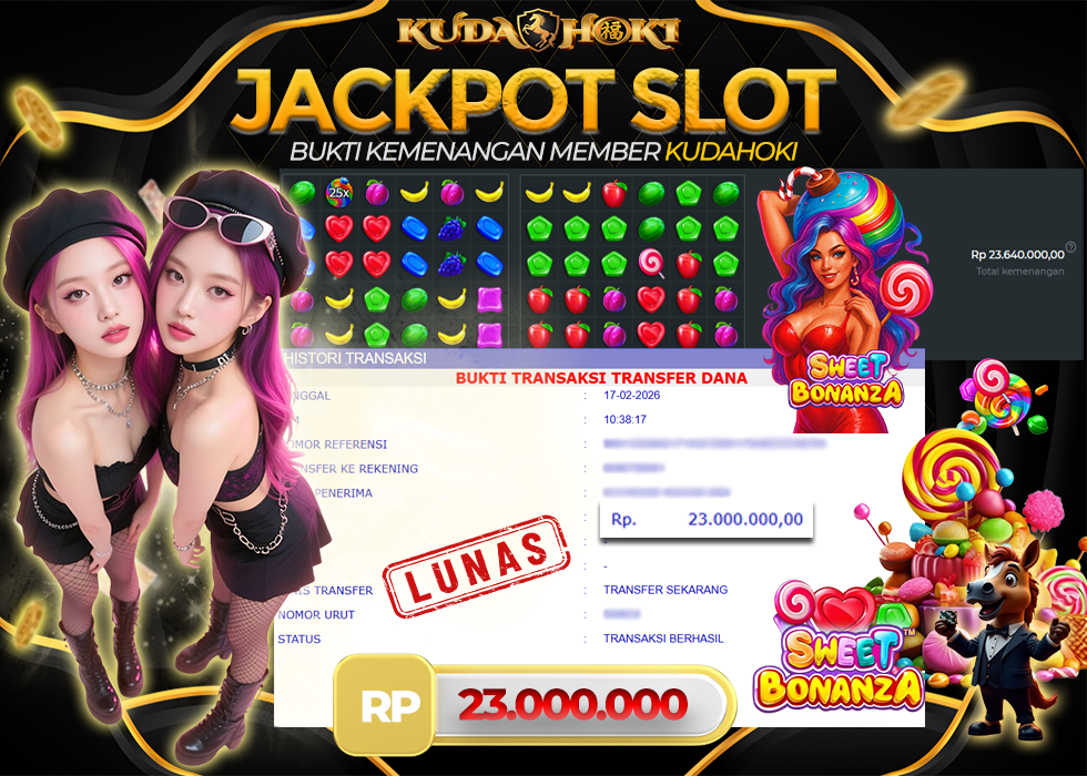KUDAHOKI JACKPOT SLOT SWEET BONANZA RP 23.000.000 ,- LUNAS