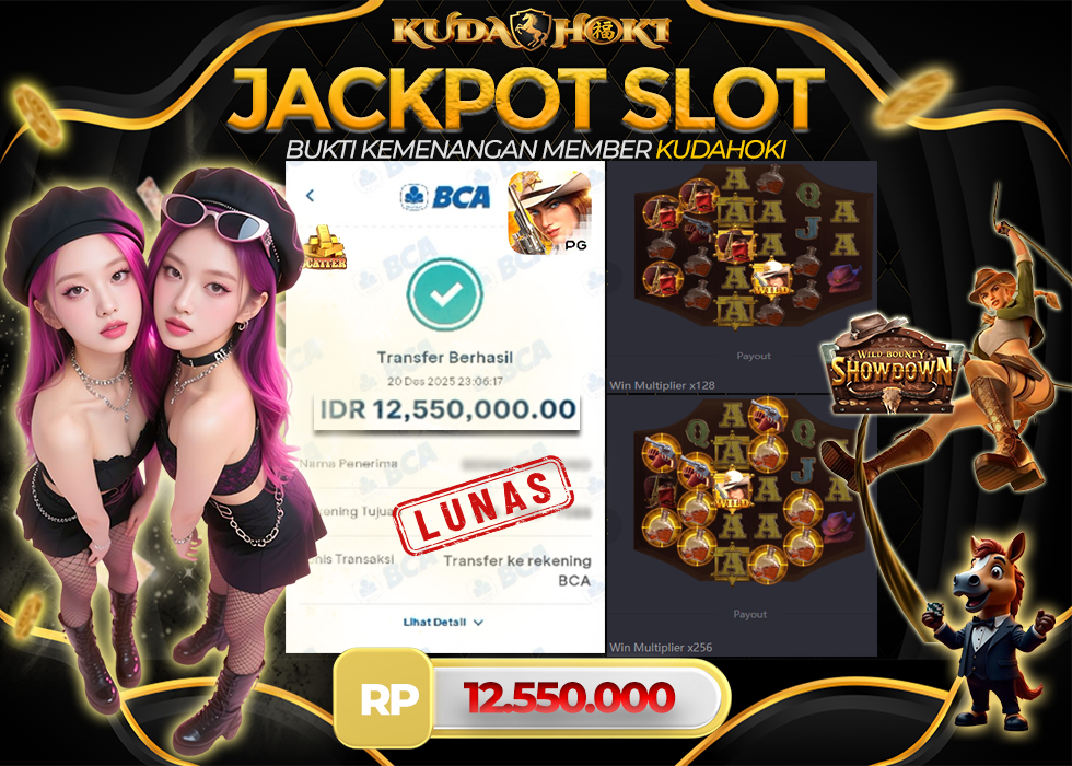KUDAHOKI JACKPOT SLOT WILD BOUNTY SHOWDOWN RP 12.550.000 ,- LUNAS