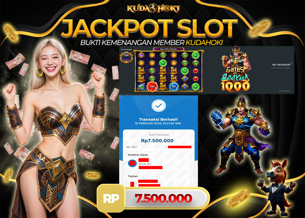 KUDAHOKI JACKPOT SLOT GATES OF GATOT KACA 1000 RP 7.500.000 ,- LUNAS