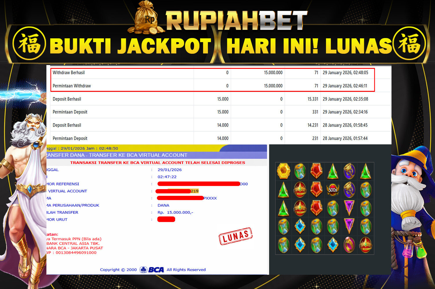 Bukti Jackpot