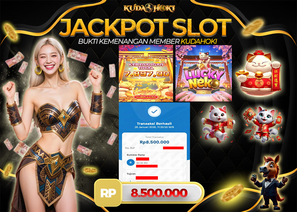 KUDAHOKI JACKPOT SLOT LUCKY NEKO RP 8.500.000 ,- LUNAS