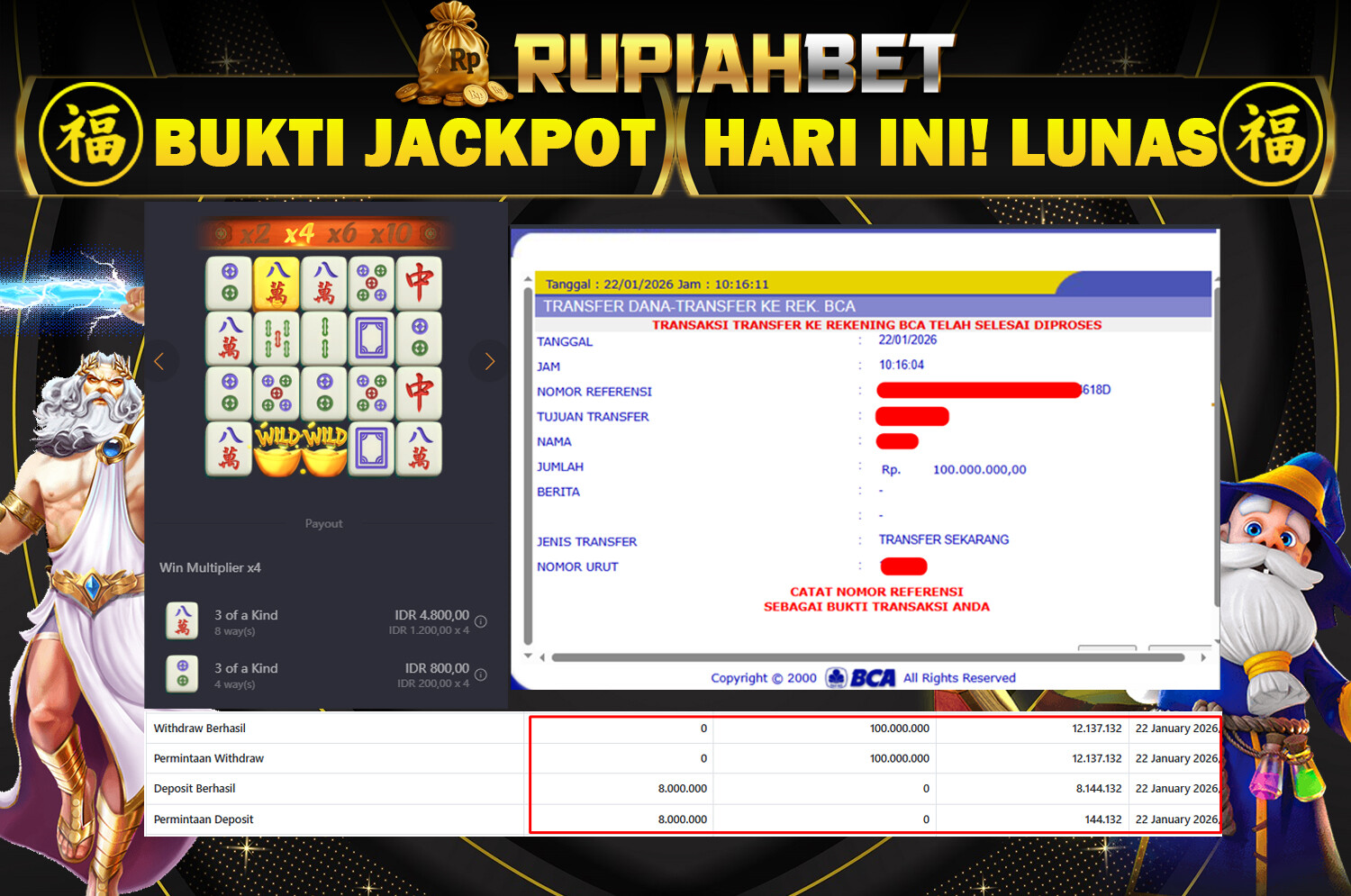 Bukti Jackpot