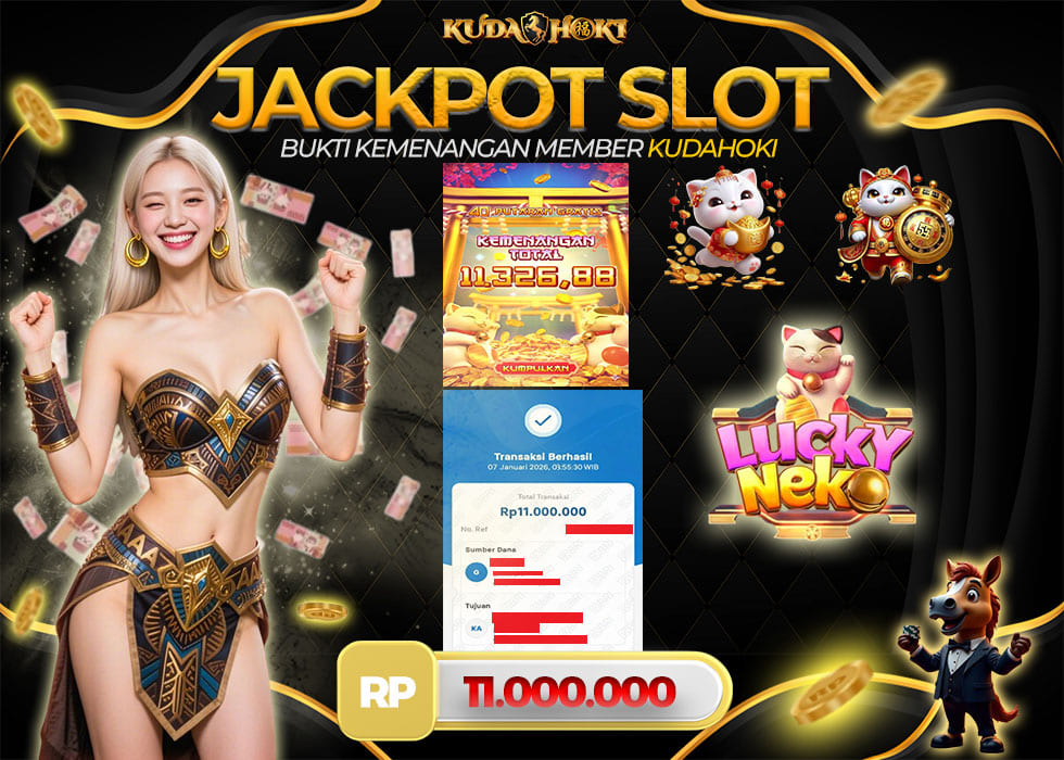 KUDAHOKI JACKPOT SLOT LUCKY NEKO RP 11.000.000 ,- LUNAS