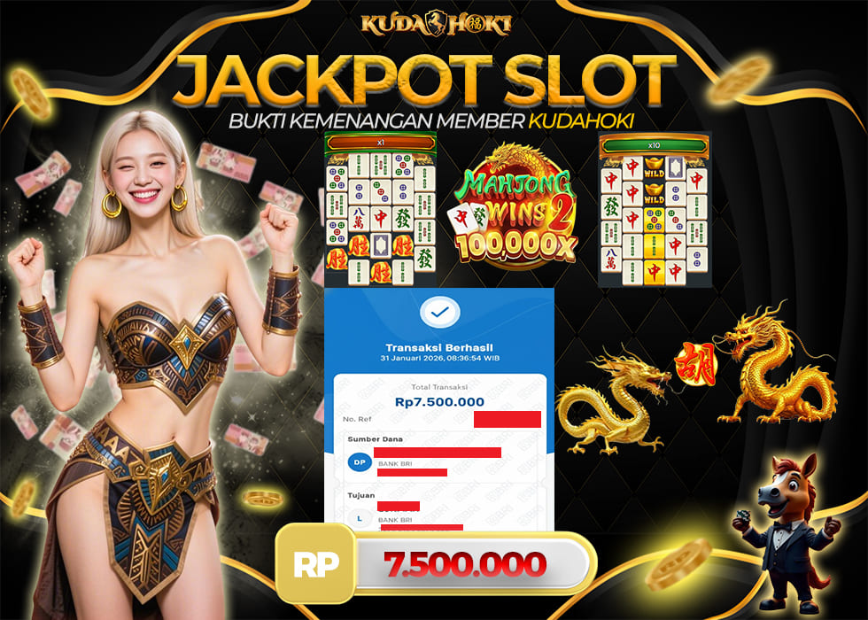 KUDAHOKI JACKPOT SLOT MAHJONG WINS 2 RP 7.500.000 ,- LUNAS