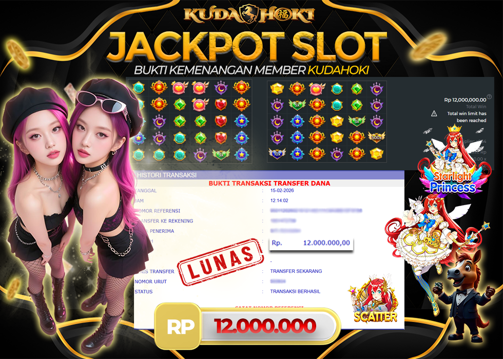 KUDAHOKI JACKPOT SLOT STARLIGHT PRINCESS RP 12.000.000 ,- LUNAS